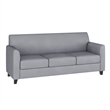 Flash Furniture Leather Reception Sofa in Gray