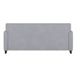 Flash Furniture Leather Reception Sofa in Gray