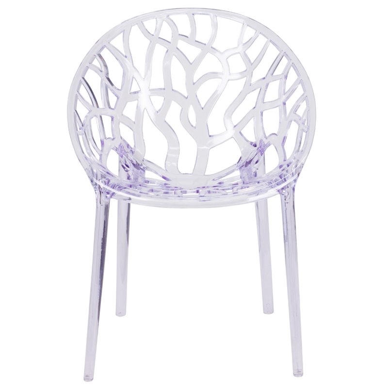 Flash Furniture Specter Transparent Stacking Side Dining Chair