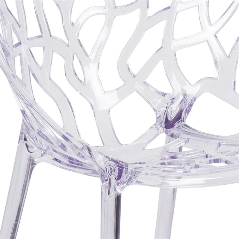 Flash Furniture Specter Transparent Stacking Side Dining Chair