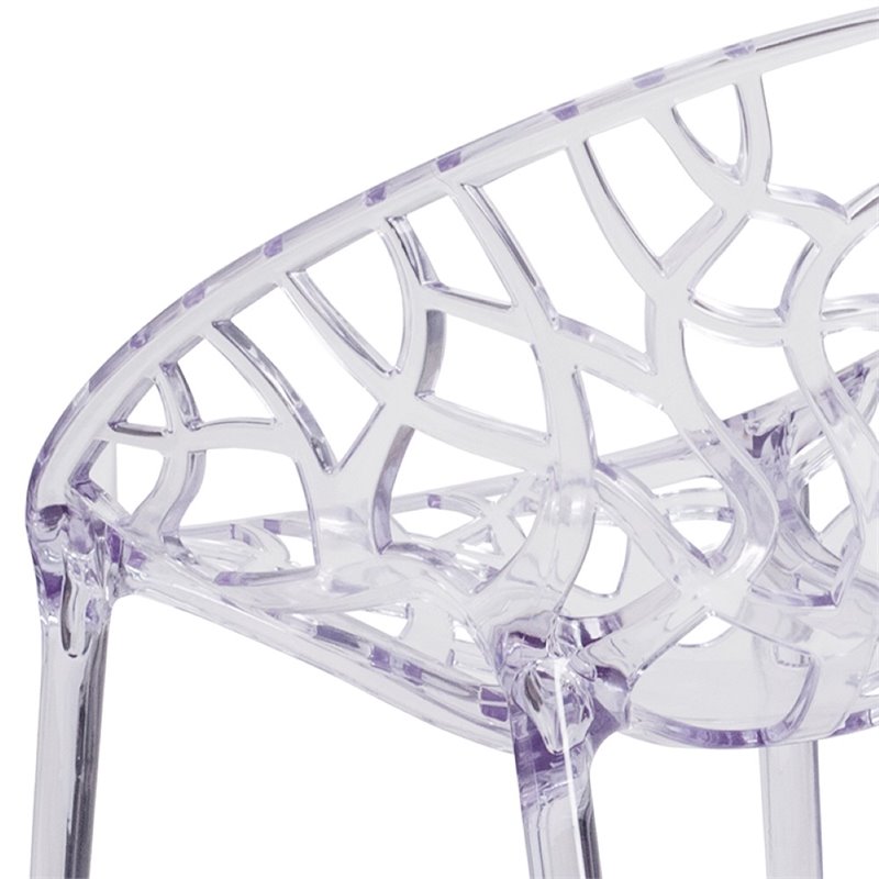 Flash Furniture Specter Transparent Stacking Side Dining Chair