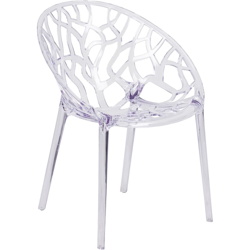 Flash Furniture Specter Transparent Stacking Side Dining Chair