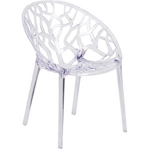 Flash Furniture Specter Transparent Stacking Side Dining Chair