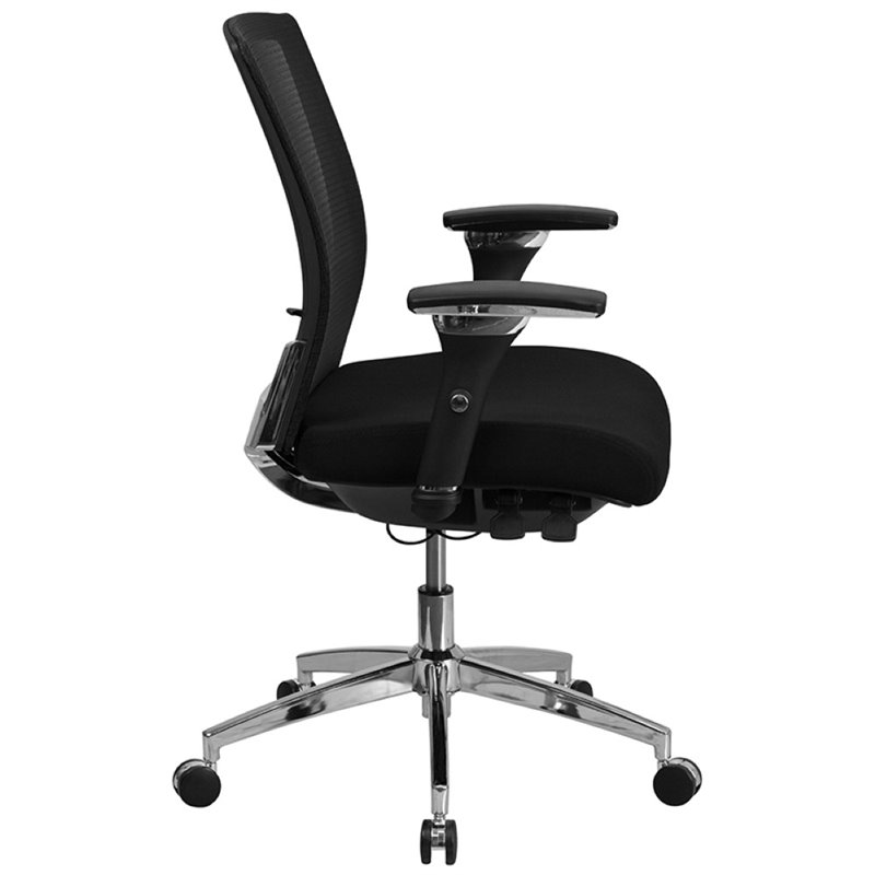 Flash Furniture Mesh Swivel Office Chair in Black