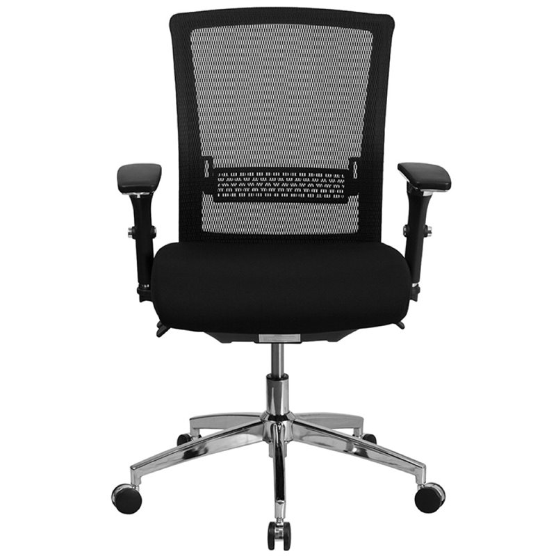 Flash Furniture Mesh Swivel Office Chair in Black