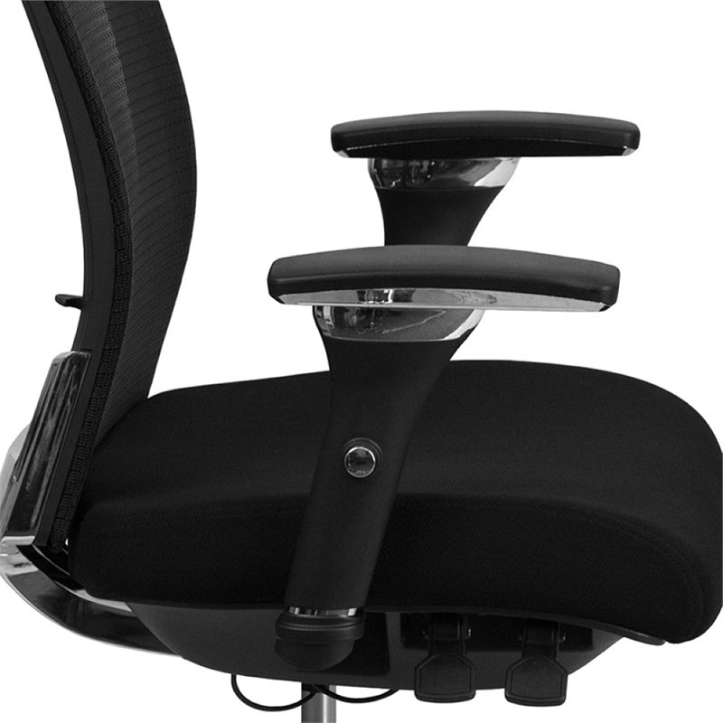 Flash Furniture Mesh Swivel Office Chair in Black
