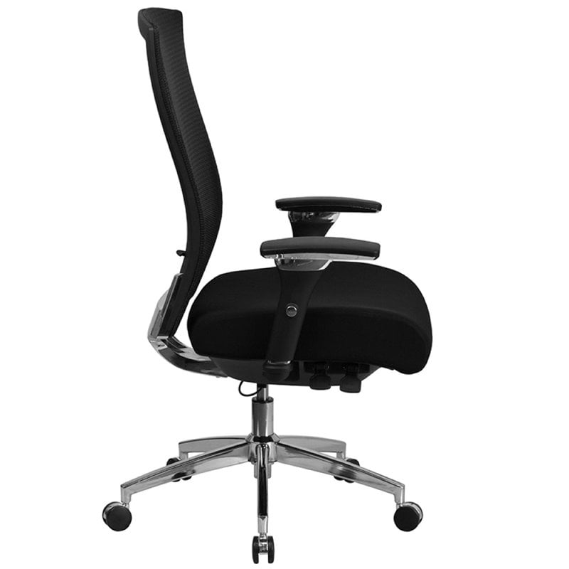 Flash Furniture High Back Mesh Swivel Office Chair in Black