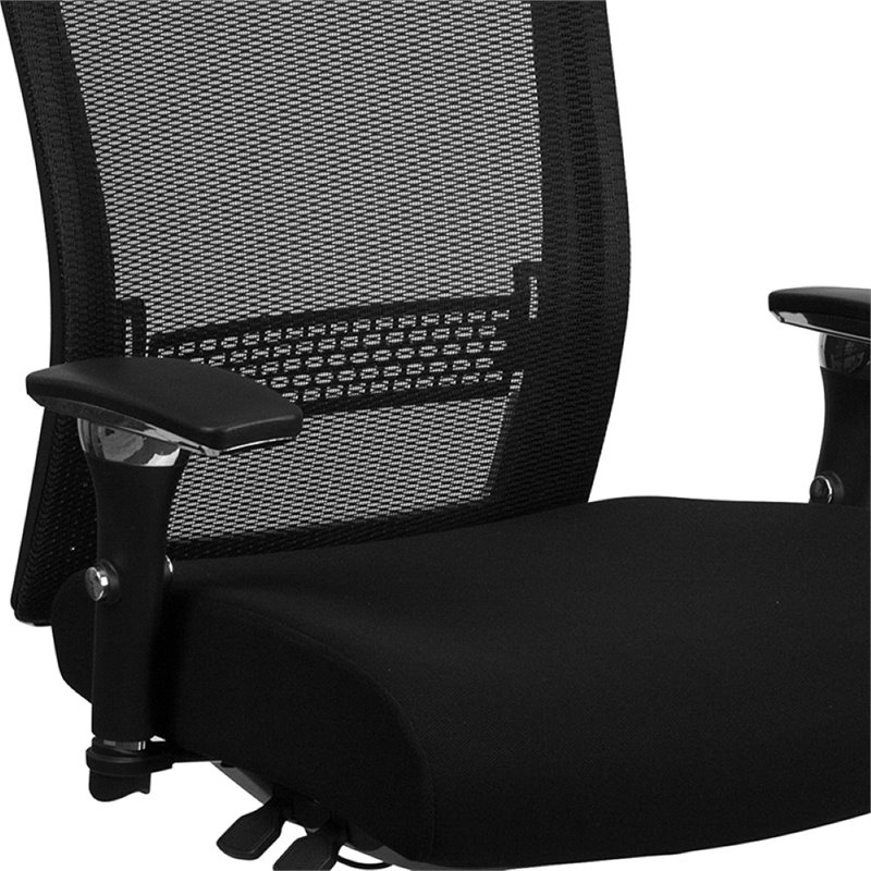 Flash Furniture High Back Mesh Swivel Office Chair in Black