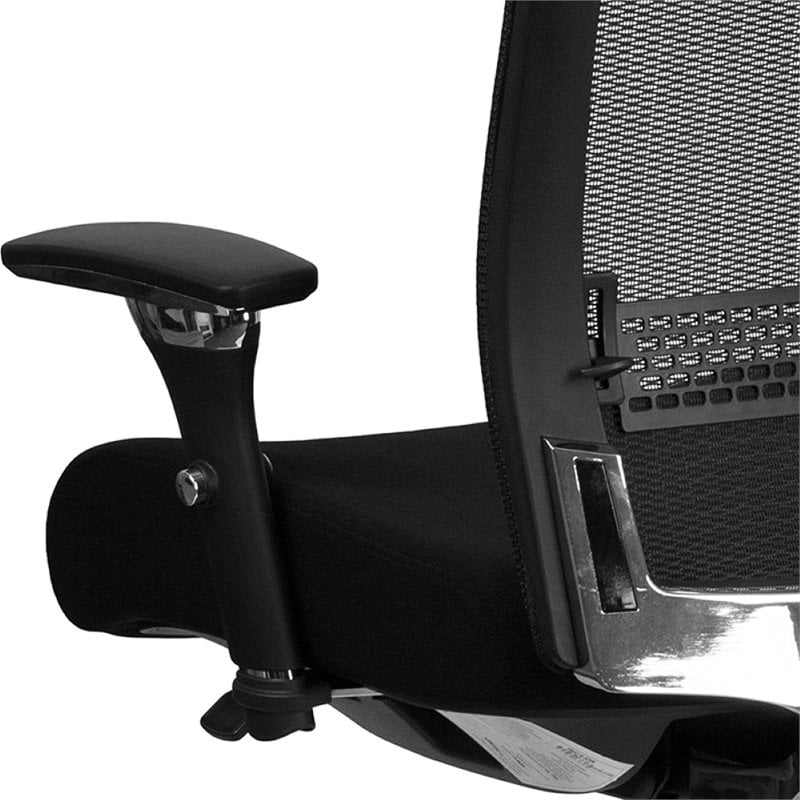 Flash Furniture High Back Mesh Swivel Office Chair in Black