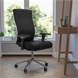 Flash Furniture High Back Leather Swivel Office Chair in Black