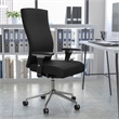 Flash Furniture High Back Leather Swivel Office Chair in Black