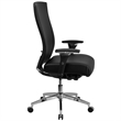 Flash Furniture High Back Leather Swivel Office Chair in Black