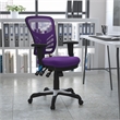 Flash Furniture Nicholas Mid-Back Purple Mesh Multifunction Office Chair