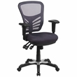 Flash Furniture Nicholas Mid-Back Dk Gray Mesh Multifunction Office Chair