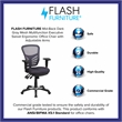 Flash Furniture Nicholas Mid-Back Dk Gray Mesh Multifunction Office Chair