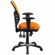 Flash Furniture Nicholas Mid-Back Orange Mesh Multifunction Office Chair