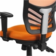 Flash Furniture Nicholas Mid-Back Orange Mesh Multifunction Office Chair