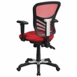 Flash Furniture Nicholas Mid-Back Red Mesh Multifunction Office Chair