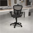 Flash Furniture Mid Back Mesh Swivel Office Chair in Black