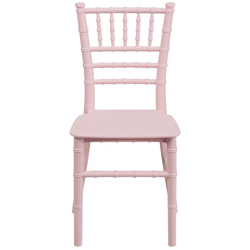 Flash Furniture Child's Pink Resin Chiavari Chair - Event Chair