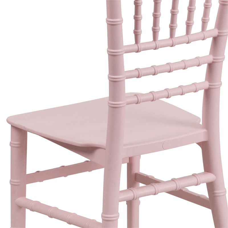 Flash Furniture Child's Pink Resin Chiavari Chair - Event Chair