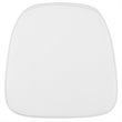 Flash Furniture Chiavari Fabric Seat Cushion in Snow White