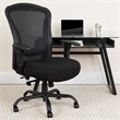 Flash Furniture Big and Tall Fabric Swivel Chair in Black