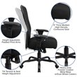 Flash Furniture Big and Tall Fabric Swivel Chair in Black