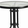 Flash Furniture 3 Piece Round Patio Bistro Set in Black