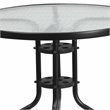 Flash Furniture 5 Piece Round Patio Dining Set in Black