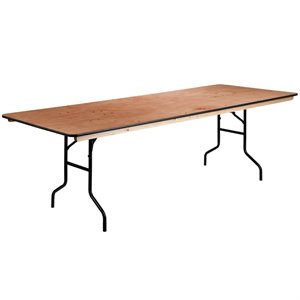 Flash Furniture 36&quot x 96&quot Wood Folding Table in Natural