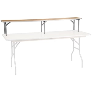 Flash Furniture 72&quot x 12&quot x 12&quot Bar Top Table Riser in Natural