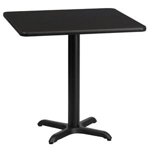 Flash Furniture 24Sq Laminate Table-X-Base In Black