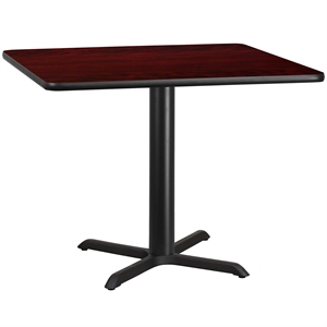 Flash Furniture 42&quot Square Restarant Dining Table in Black Mahogany
