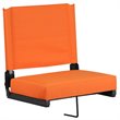 Flash Furniture Grandstand Comfort Seat in Aluminum Frame - Orange