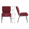 Flash Furniture Hercules Armless Stacking Chair in Red