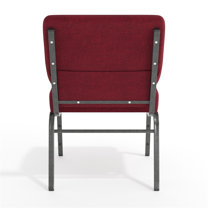Flash Furniture Hercules Armless Stacking Chair in Red