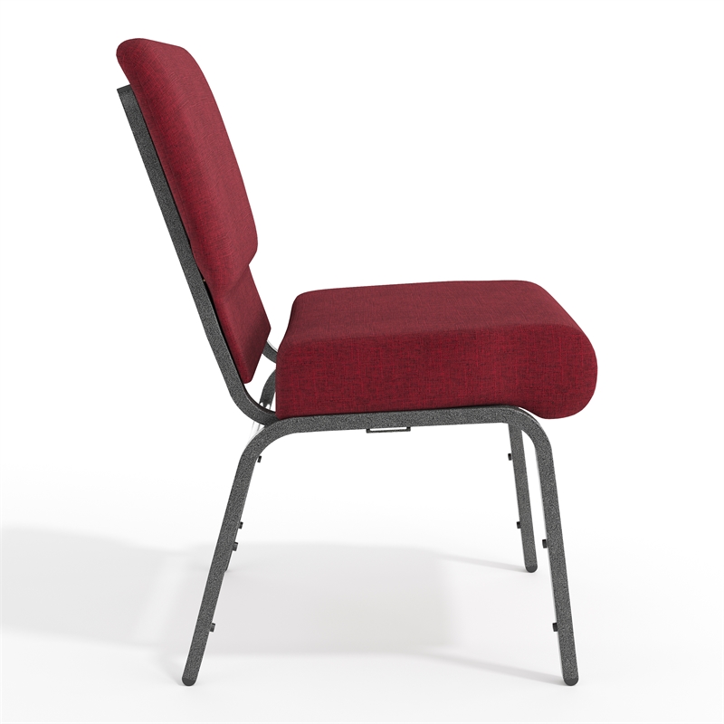 Flash Furniture Hercules Armless Stacking Chair in Red