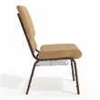 Flash Furniture Hercules Church Chair with Rack in Brown