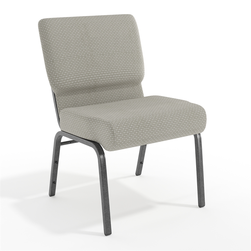 Flash Furniture Hercules Armless Stacking Chair in Gray