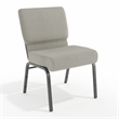 Flash Furniture Hercules Armless Stacking Chair in Gray