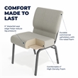 Flash Furniture Hercules Armless Stacking Chair in Gray