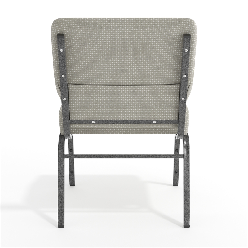 Flash Furniture Hercules Armless Stacking Chair in Gray