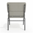 Flash Furniture Hercules Armless Stacking Chair in Gray