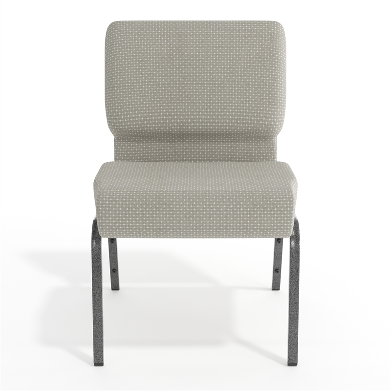 Flash Furniture Hercules Armless Stacking Chair in Gray