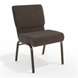 Flash Furniture Hercules Armless Stacking Chair in Brown