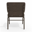 Flash Furniture Hercules Armless Stacking Chair in Brown
