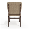 Flash Furniture Hercules Fabric Church Chair in Beige and Coppervein