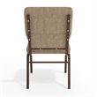 Flash Furniture Hercules Fabric Church Chair in Beige and Coppervein