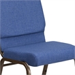 Flash Furniture Hercules Fabric Church Chair in Blue and Goldvein